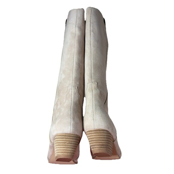 Steve Madden Dollie Womens Tall Tan Suede Western Boots Cowboy Block Heels Sz 7 - Picture 11 of 11
